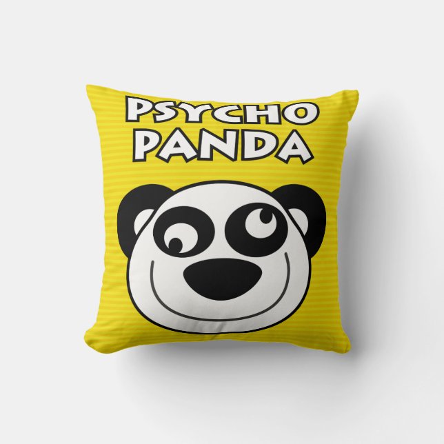 Psycho Panda Cushion (Front)