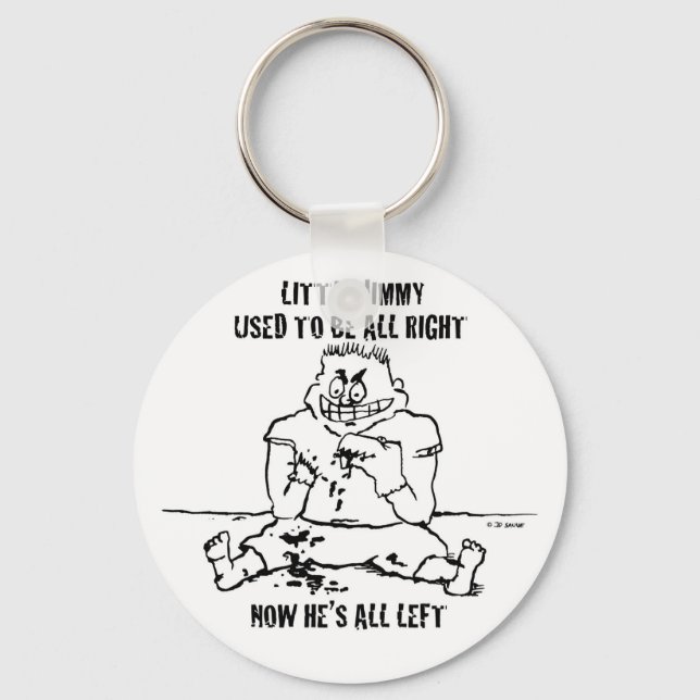 Psycho Puppet Kid Isn't All Right Key Ring (Front)