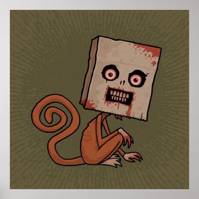Psycho Sack Monkey Poster (Front)
