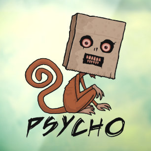 Psycho Sack Monkey with Text