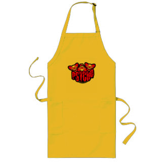 PSYCHO Screwball Graphics Long Apron