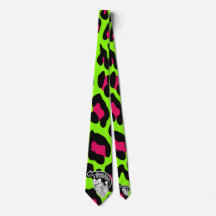 Psycho Skull Lime Green Leopard 