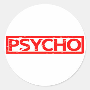 Psycho Stamp Classic Round Sticker