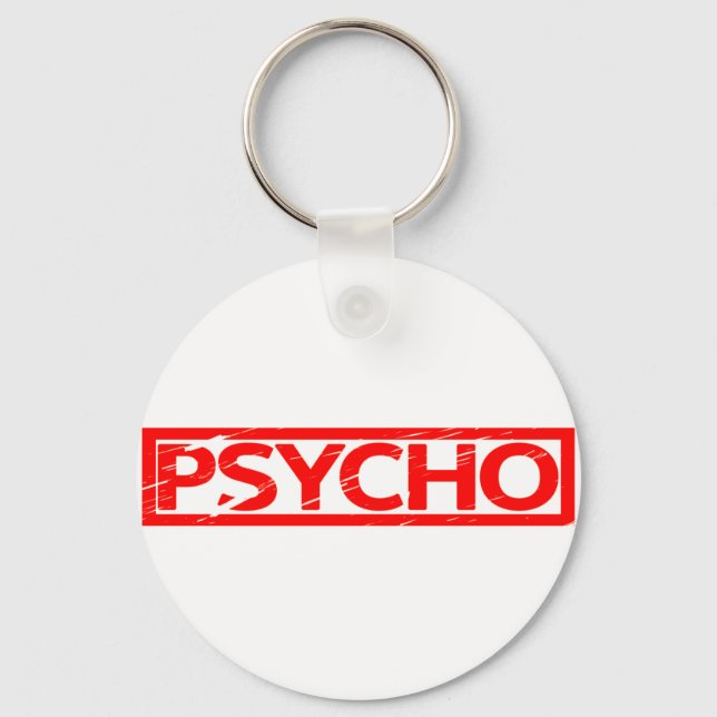 Psycho Stamp Key Ring (Front)