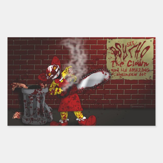 Psycho the Clown Sticker (Front)