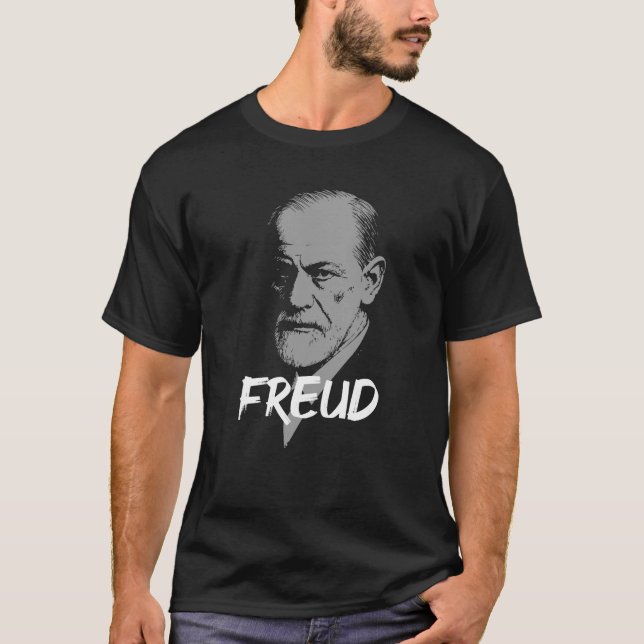 Psychoanalytic dr Freud Icon Portrait T-Shirt (Front)