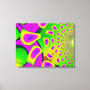 PsychoBerries 3d Glass Fractal Canvas Print