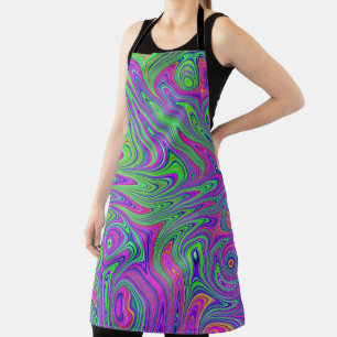 psychodelic textures apron
