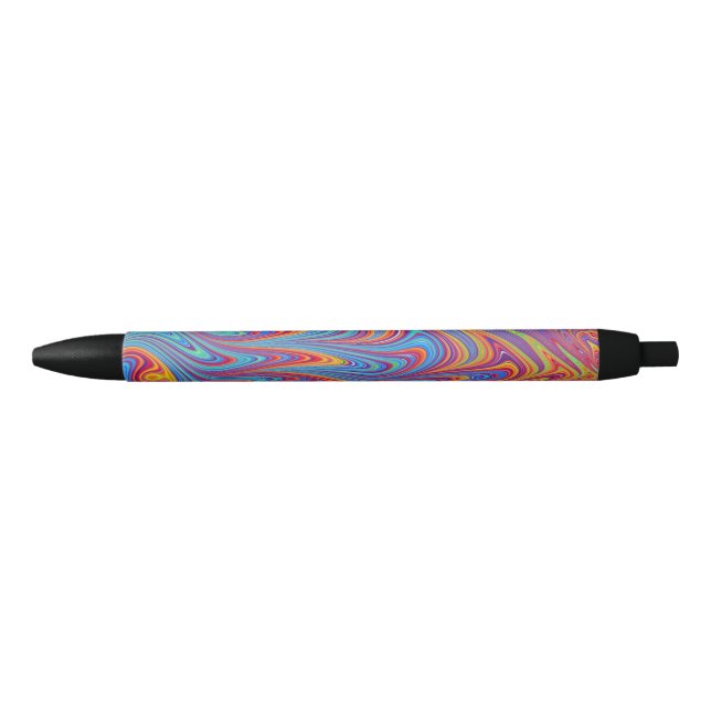psychodelic textures black ink pen (Front)