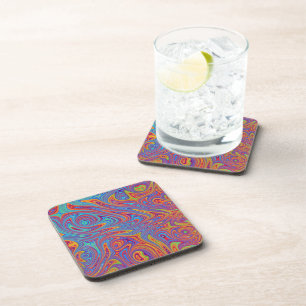 psychodelic textures coaster