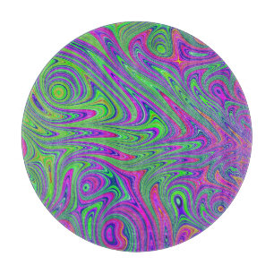 psychodelic textures cutting board