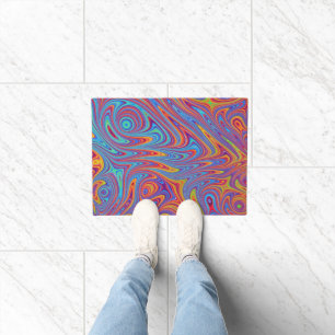 psychodelic textures doormat