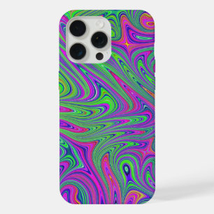 psychodelic textures iPhone 15 pro max case