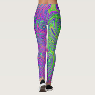psychodelic textures leggings