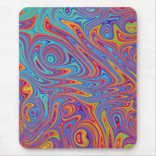 psychodelic textures mouse pad