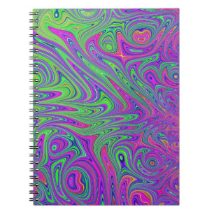 psychodelic textures notebook