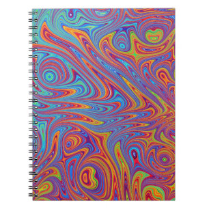 psychodelic textures notebook