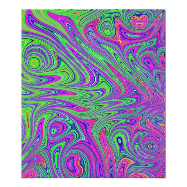 psychodelic textures photo print (Front)