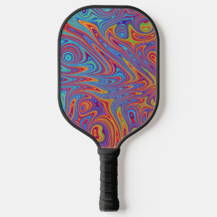 psychodelic textures pickleball paddle