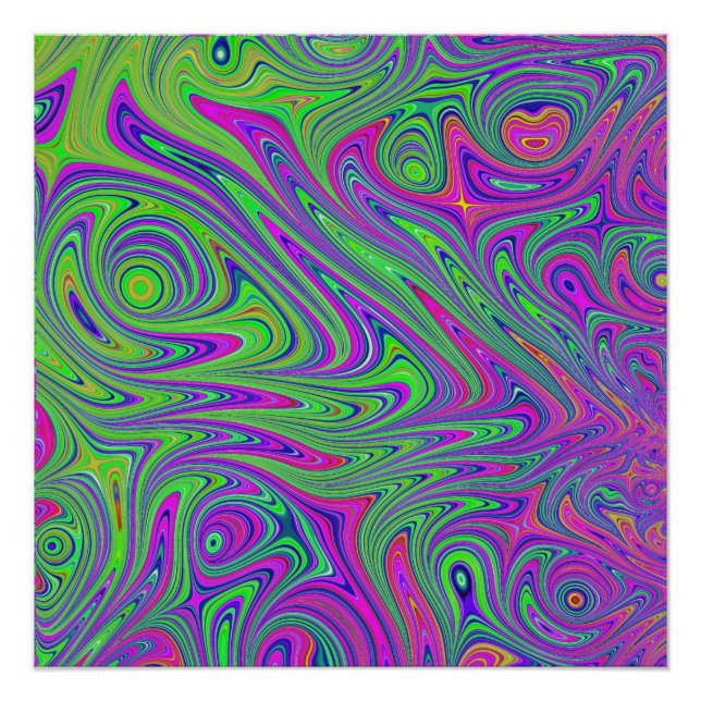 psychodelic textures poster (Front)