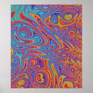 psychodelic textures poster