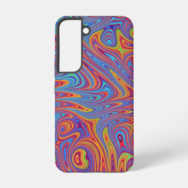 psychodelic textures samsung galaxy s22 case (Back)