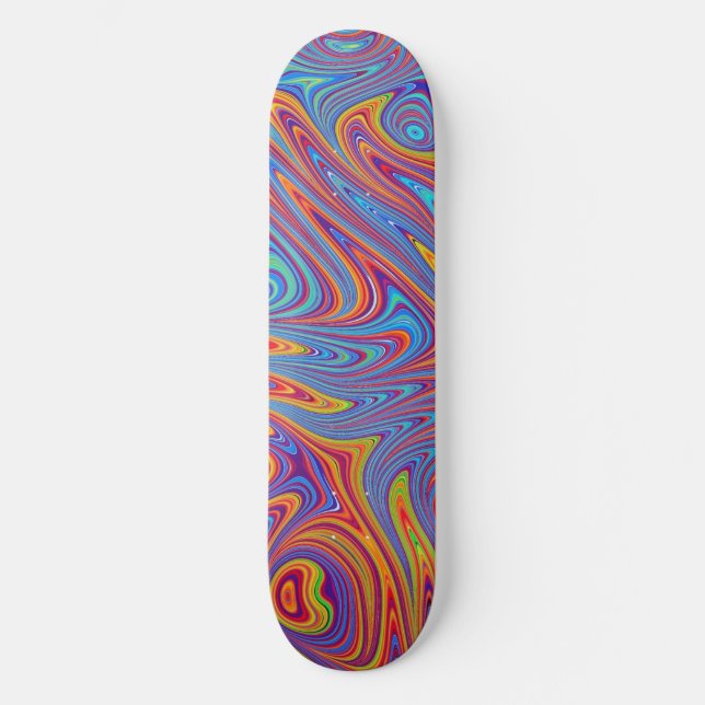 psychodelic textures skateboard (Front)