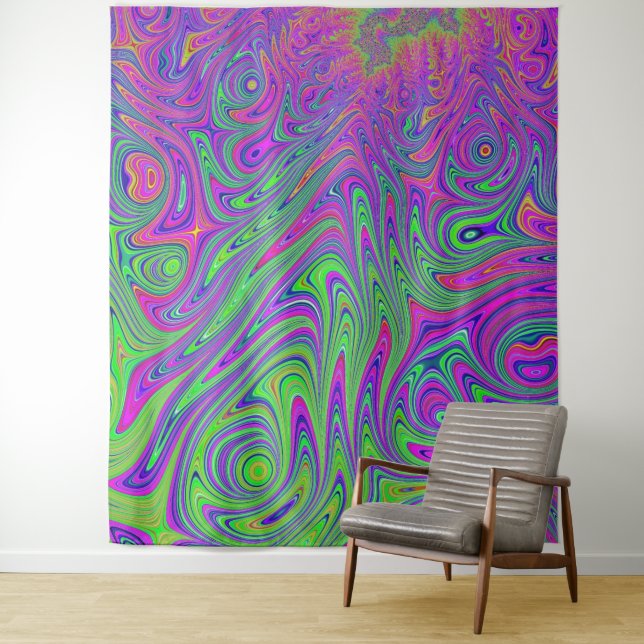 psychodelic textures tapestry (In Situ)