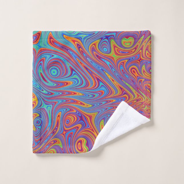 psychodelic textures wash cloth (Wash Cloth)