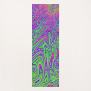 psychodelic textures yoga mat