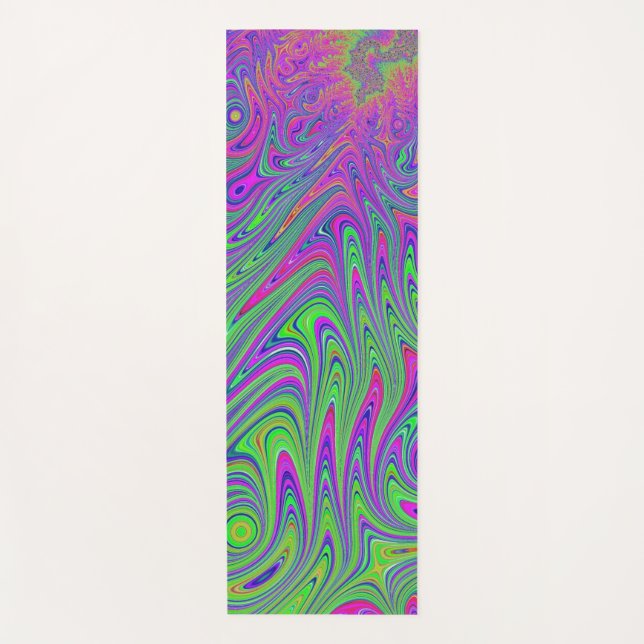 psychodelic textures yoga mat (Front)