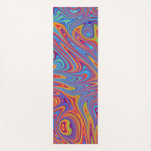 psychodelic textures yoga mat