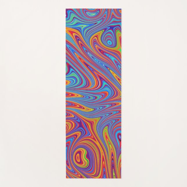 psychodelic textures yoga mat (Front)