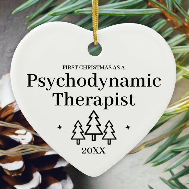 Psychodynamic Therapist New Job Christmas Ceramic Ornament (Psychodynamic Therapist New Job Christmas Ceramic Ornament
)
