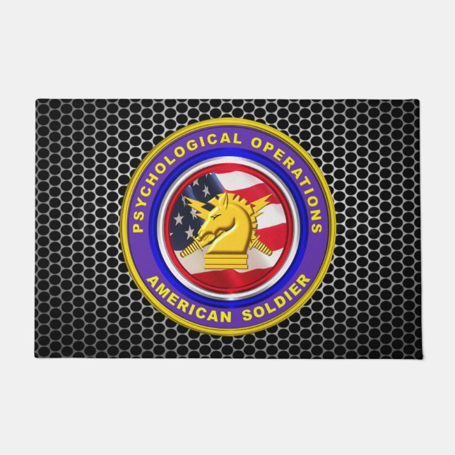 Psychological Operations Veteran  Doormat (Front)