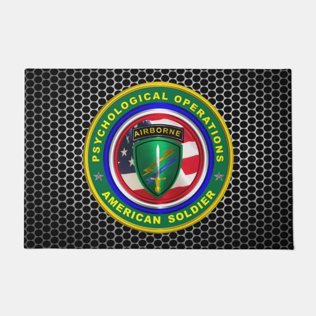 Psychological Operations Veteran   Doormat (Front)