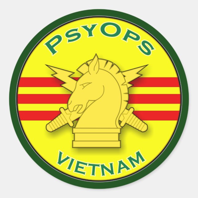 Psychological Operations - Vietnam Classic Round Sticker (Front)