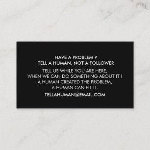 Psychologist Black White business card