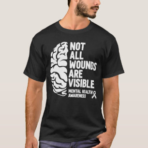 Psychologist Brain Psychology Mental Health Aware T-Shirt