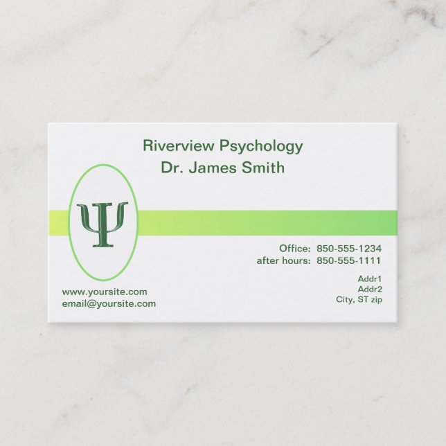 Psychologist Business Card (Front)