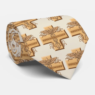 Psychologist Caduceus Cross Tie