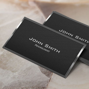 Psychologist Carbon Fibre Metallic Frame Business Card