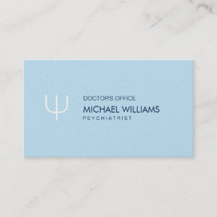 Psychologist - Elegant Celestial Symbol Business Card