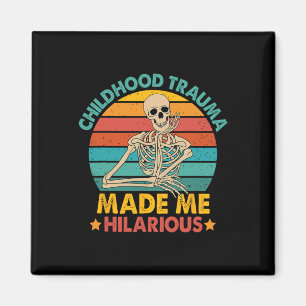 Psychologist Funny Skeleton Outfit Mental Health A Magnet