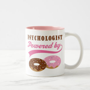 Psychologist Gift (Doughnuts) Two-Tone Coffee Mug