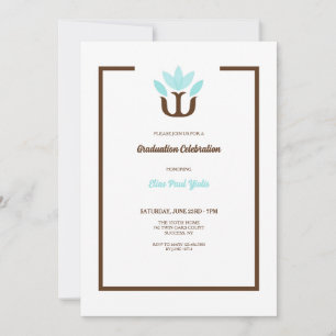 Psychologist Graduation Invitation Blue