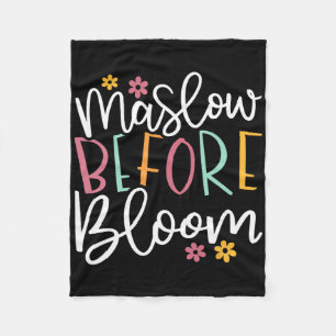 Psychologist Maslow Before Bloom Sped Teacher Clro Fleece Blanket