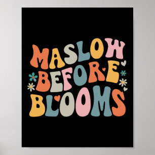 Psychologist Maslow Before Bloom Sped Teacher Clro Poster