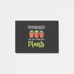 Psychologist May Start Taking About Plants Post-it Notes