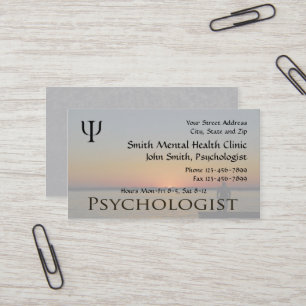 Psychologist Mental Health Business Card